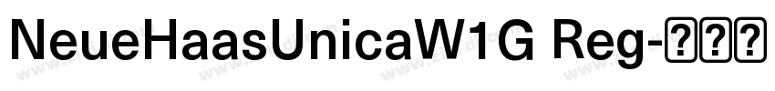 NeueHaasUnicaW1G Reg字体转换